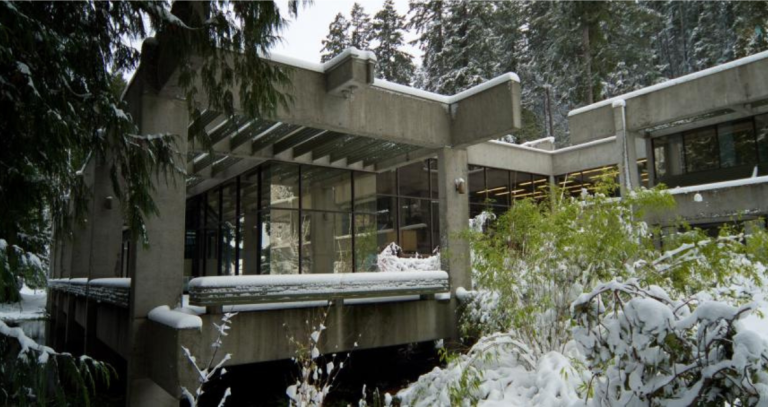 RRU library in the snow