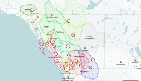 Image of the First Peoples' Map of B.C.