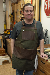 Photo of Michael James in his workshop