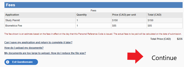 fees