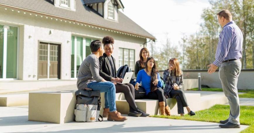 Royal Roads ISC students and tutor using the outdoor classroom.jpg