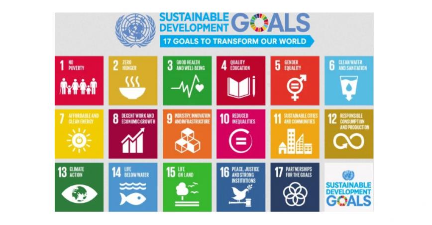 A graphic of the UN's 17 Sustainable Development Goals