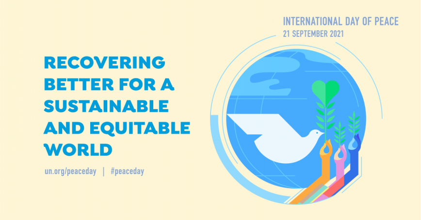 UN poster: recovering better for a sustainable and equitable world