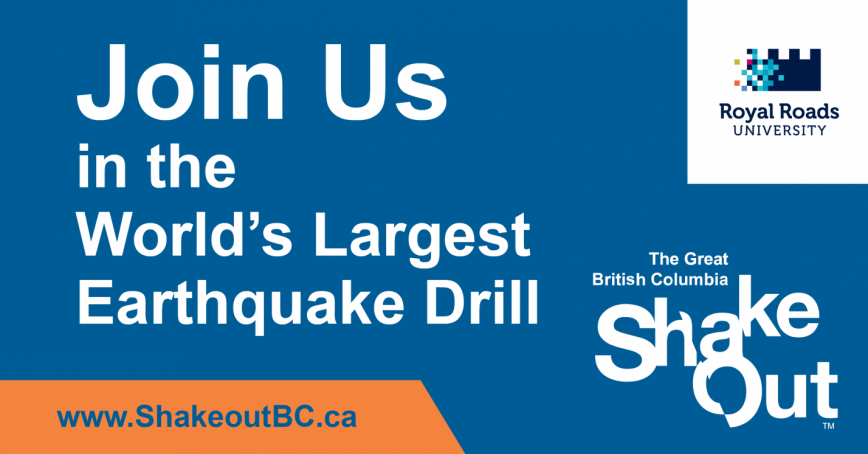 Banner for Great BC SHakeout drill