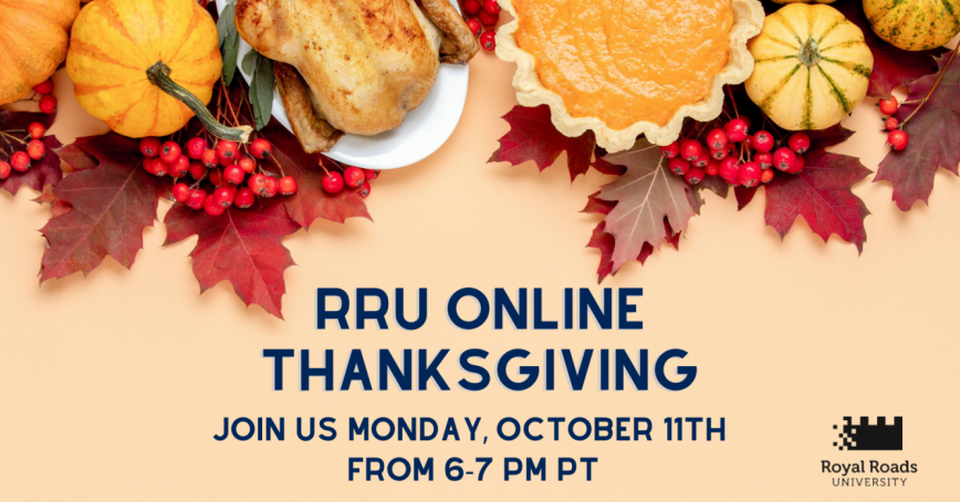 Virtual Thanksgiving Event Royal Roads University