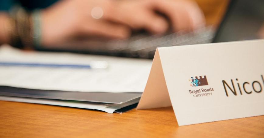 woman typing on laptop