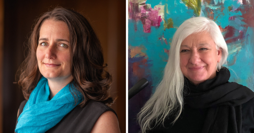 Head shots of Kathleen Manion (left) and Shelley Jones (right)