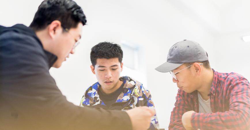 Students talking