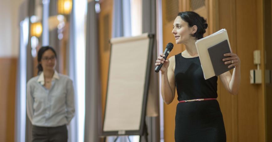 Female presenting 
