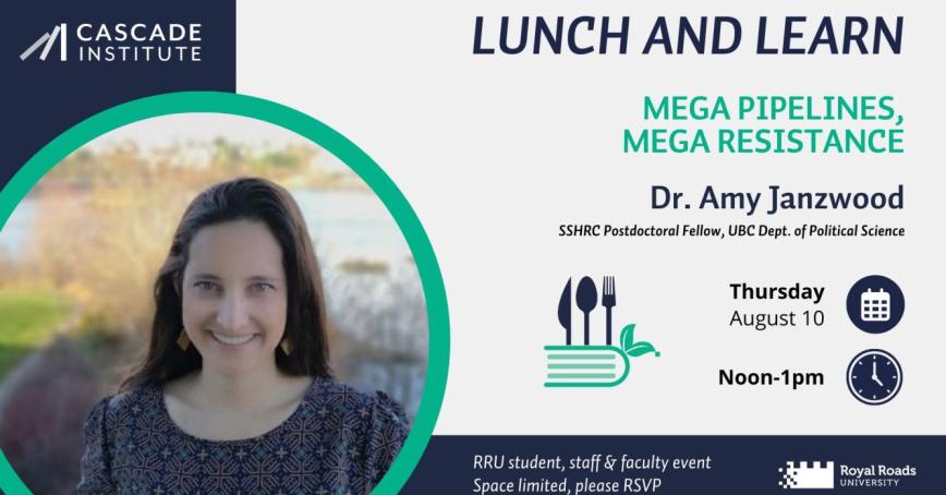 Cascade Institute Lunch & Learn with a photo of Dr. Janzwood