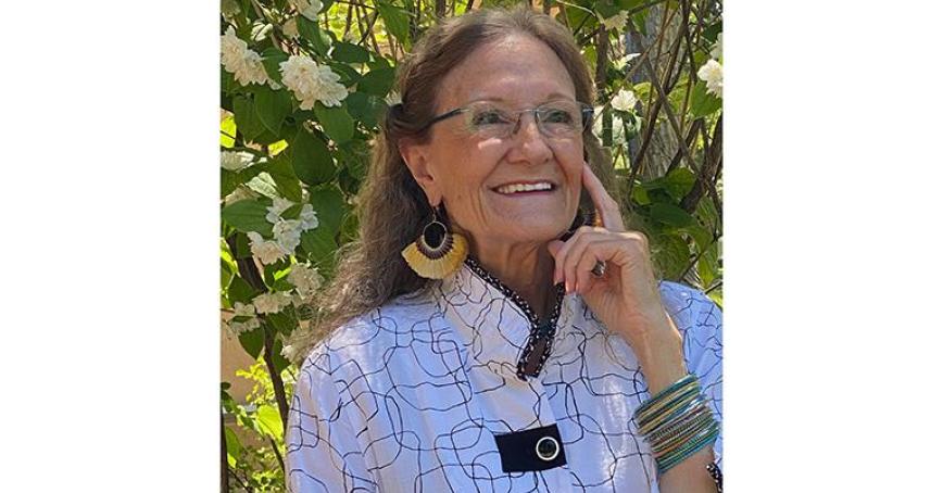 Portrait of Basia Irland at Royal Roads University