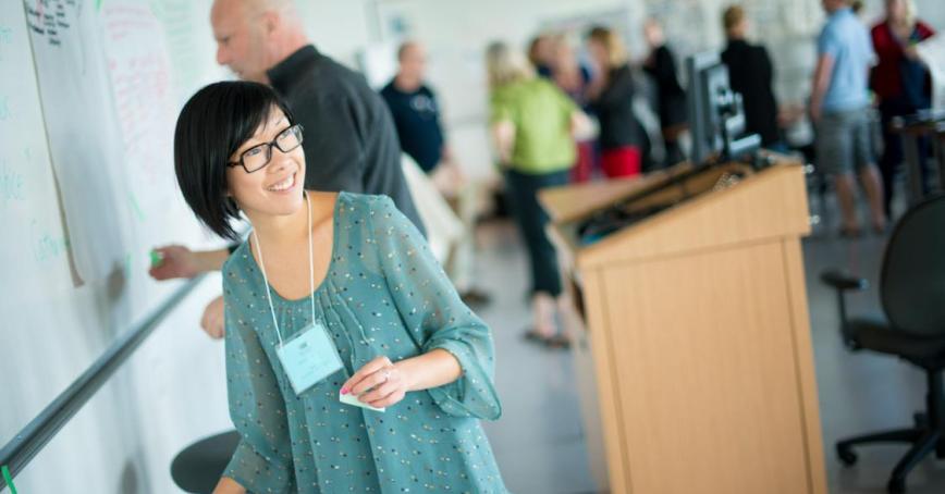 student in classroom residency