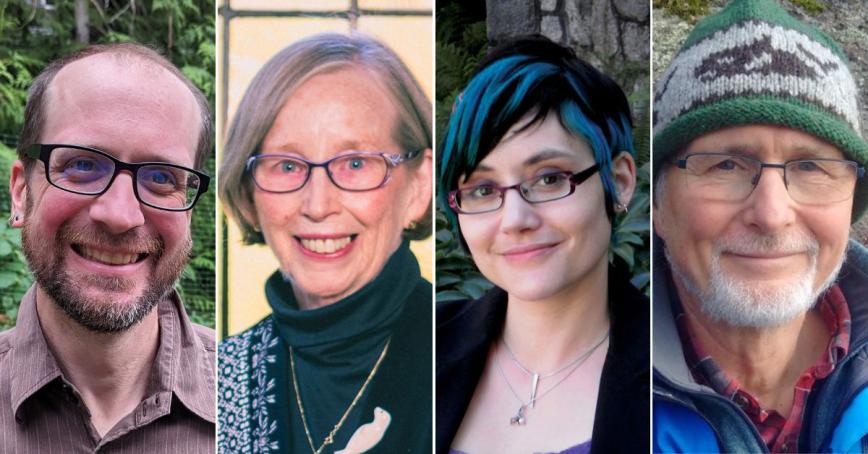 Four researcher headshots