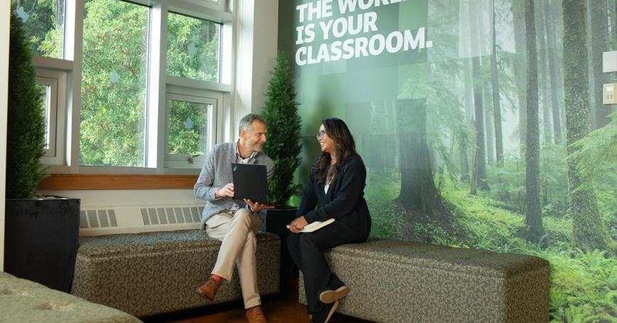 students at Royal Roads University