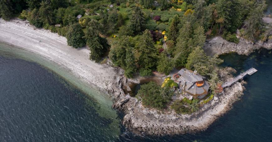 View of waterfront Salt Spring Island acreages