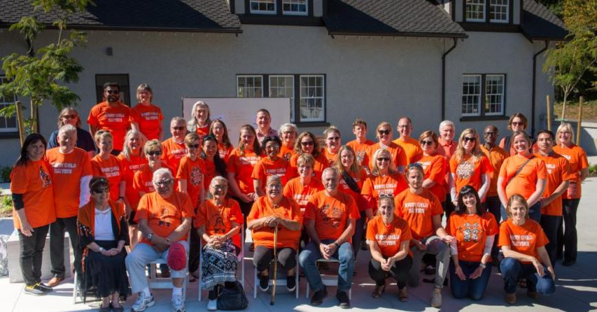 Orange Shirt Day group photo