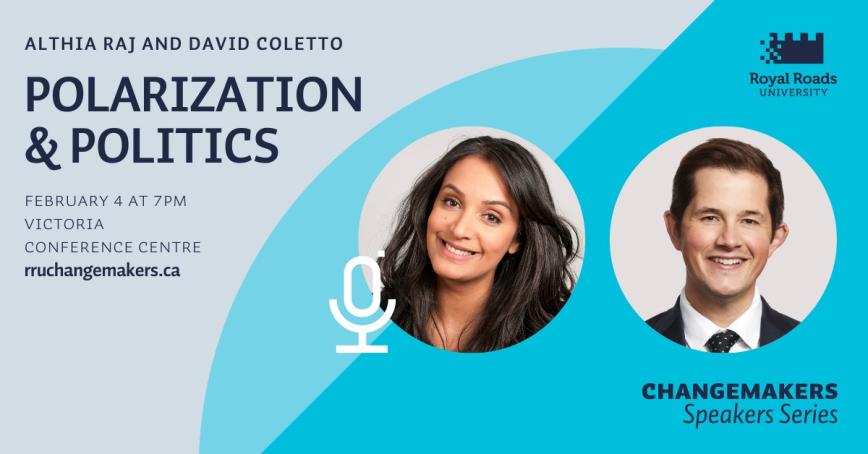 Portraits of Althia Raj & David Coletto 