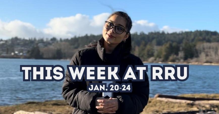 Vidhi standing at Esquimalt Lagoon