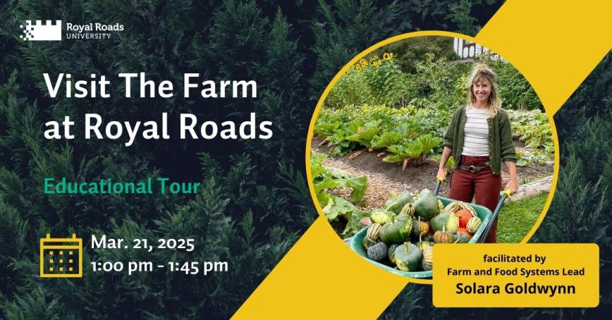 Visit the Farm Poster with image of Solara and wheelbarrow of vegetables