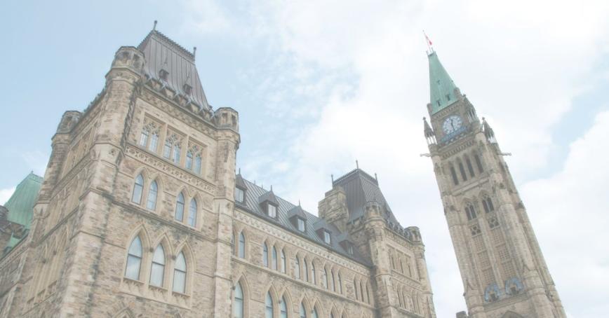 The Canadian parliament building