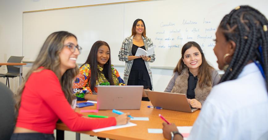 students sitting in a classroom