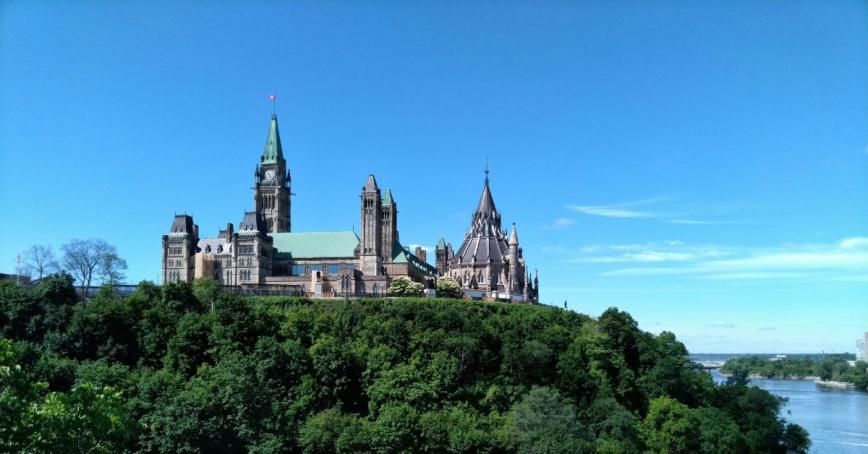 Parliament Hill of Canada in Ottawa, Ontario