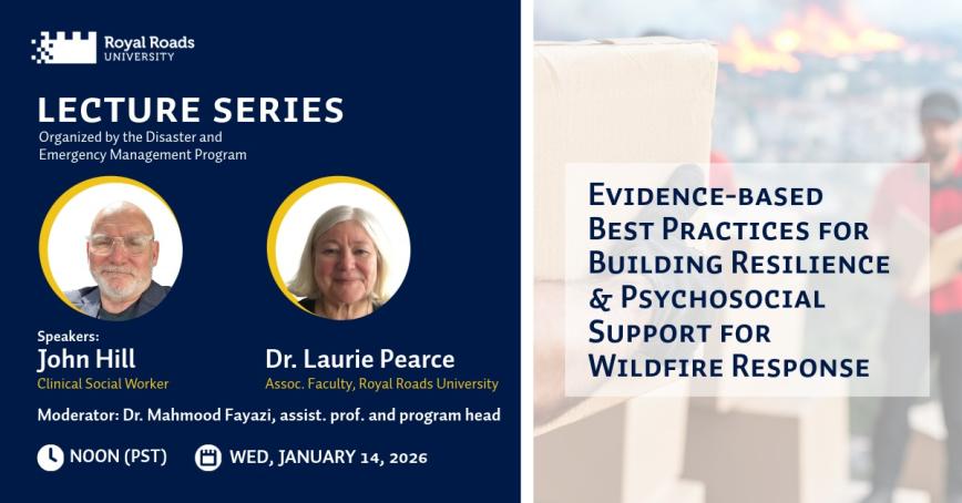 Headshots of the two speakers with the session information.