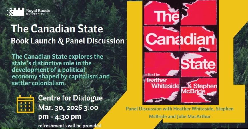 Image with the title, "The Canadian State Book Launch & Panel Discussion"