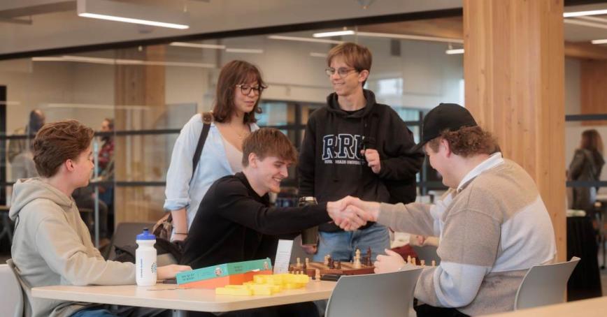 students playing chess