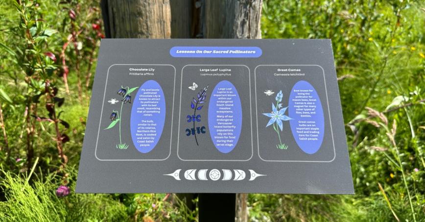 Signage in Indigenous Garden