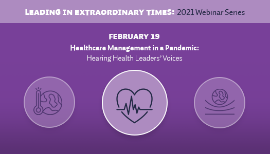 Info graphic with three circles, first circle thermometer and earth, second circle a heart with beating lines, third with world and three lines under it.