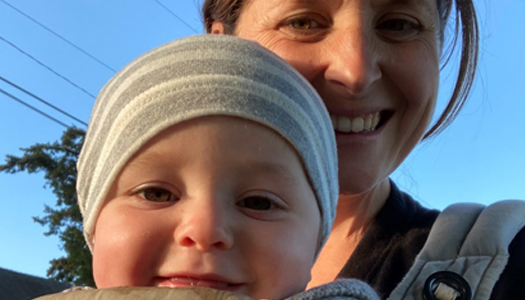 Cheryl Heykoop and infant son Eli