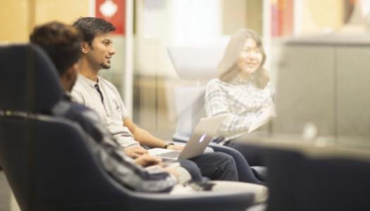 RRU students listening to someone