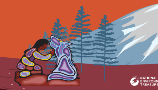 national-environmental-treasure-profile-illustration-person-with-wolf-trees-mountain