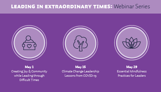 Picture of Webinar Series showing upcoming May 1, May 15 and May 29 topics