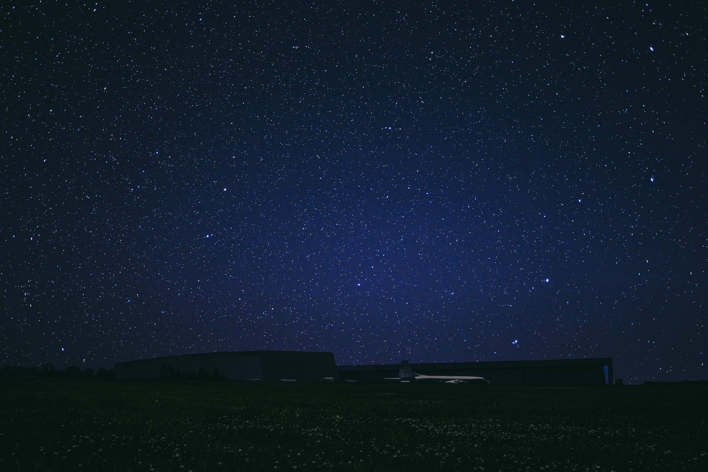Starry sky at night