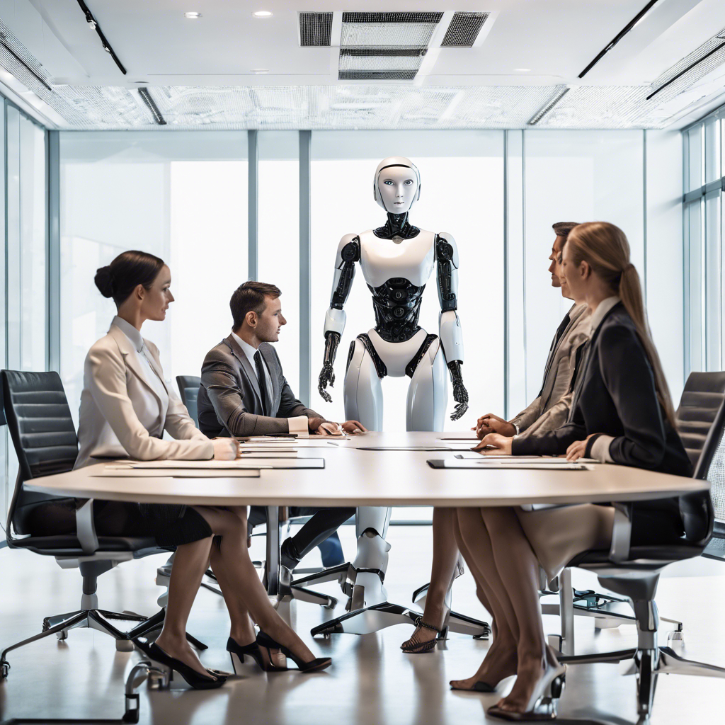 Board Room meeting with Robot 
