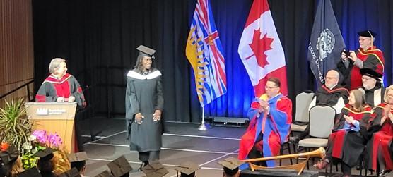 Graduate at Convocation Ceremony 