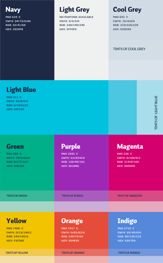 Royal Roads University colour palette png