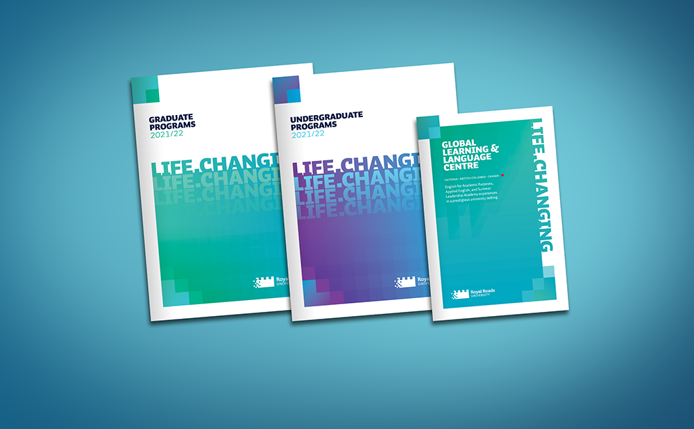Photo of 2021/22 graduate & undergraduate brochures