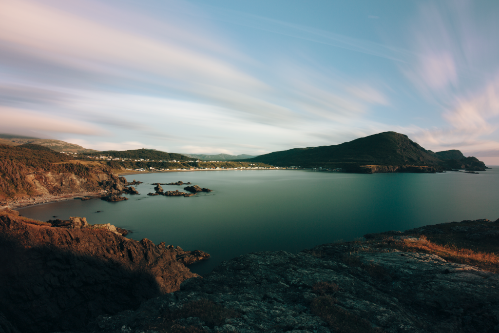 View of Trout River in Gros Morne National Park, Newfoundland.