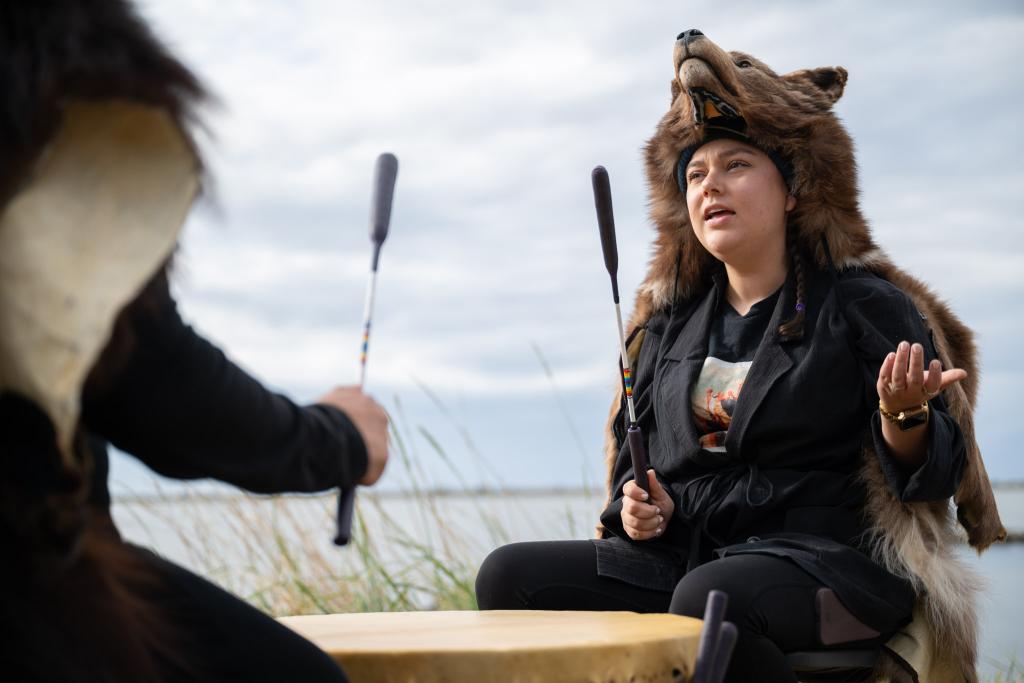 Drummers perform during NIPD celebrations