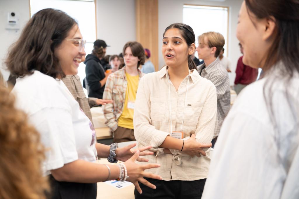 Students at the John Horgan campus orientation