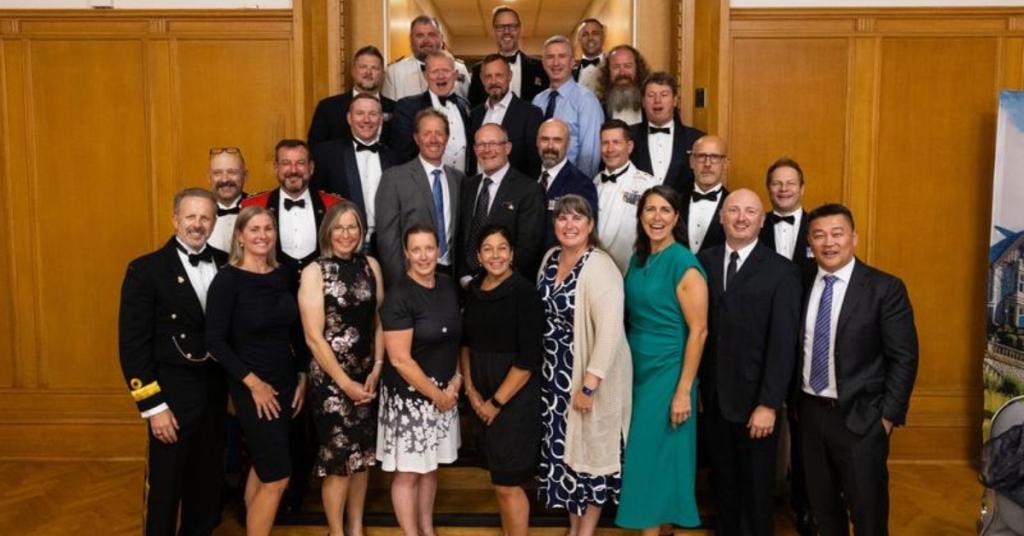 Members of RRMC Class of 1995 on the Grant Quarterdeck