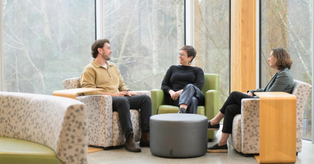 From left to right: Garrett Stalker, Stacey Brownell, and Cheryl Heykoop
