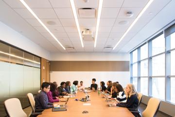 Boardroom with women leaders