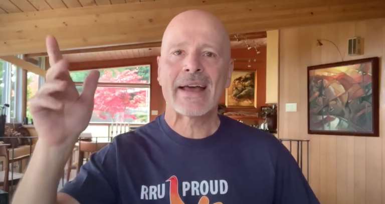 President Philip Steenkamp waving hello.