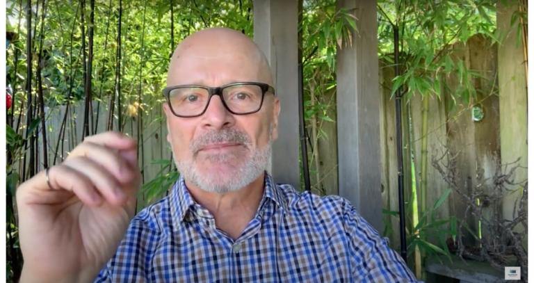 Still from video of President Philip Steenkamp