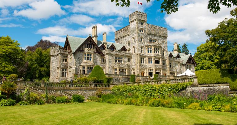 Hatley Castle in spring