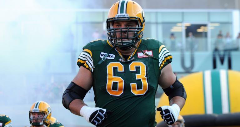 Brian Ramsay, CFLPA executive director, when he played for the Edmonton team.